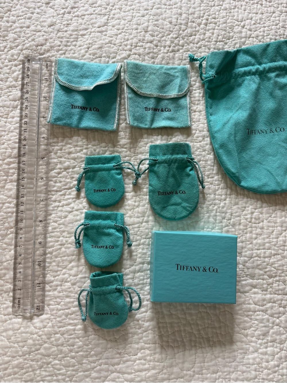 Authentic Tiffany Jewelry Pouch / Dust Bag - different sizes available - Picture 2 of 3